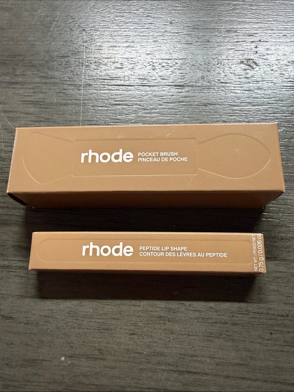 BN NO RHODE Peptide Lip Shape & Pocket Brush Set